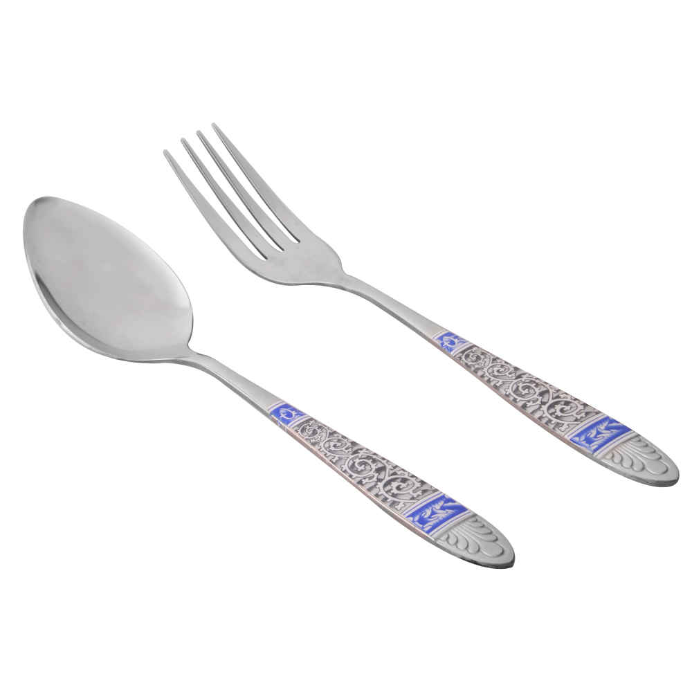 Spülmaschinenfestes Löffel- und Gabel-Besteck Set - Set aus 12 Teilen