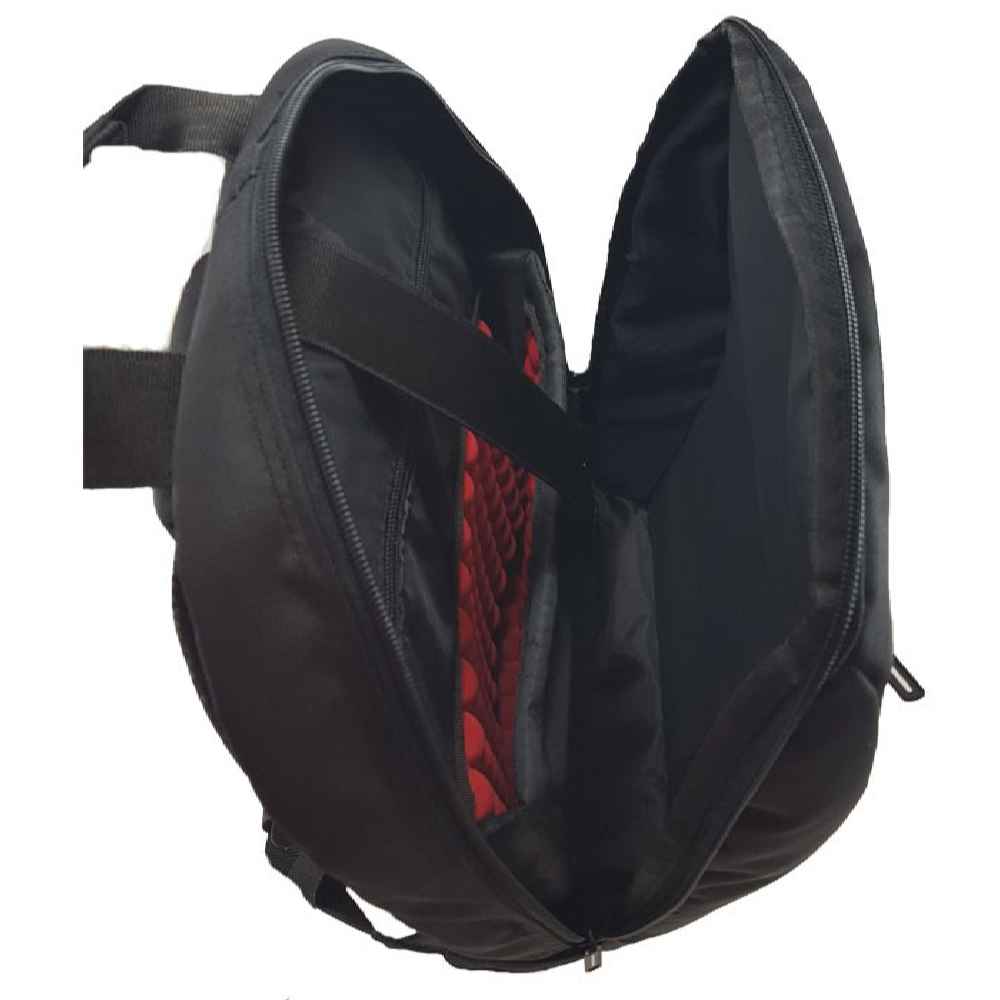 Robuster schwarzer 15,6-Zoll-Laptoprucksack Modell Alma