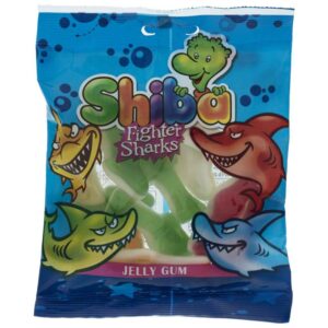 Halal Gummibonbons – Weiche Jelly-Gummis in Haifischform – Shiba (30er-Pack)