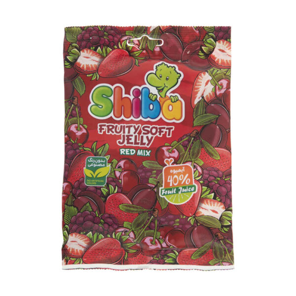 Halal Gummibonbons - Weiche Jelly-Gummis mit Rote-Fruchtmischung - Shiba (15er-Pack)