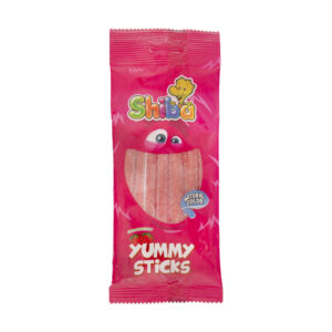 Halal Gummibonbons – Weiche Jelly-Gummis mit Erdbeergeschmack Yummy Sticks – Shiba (30er-Pack)