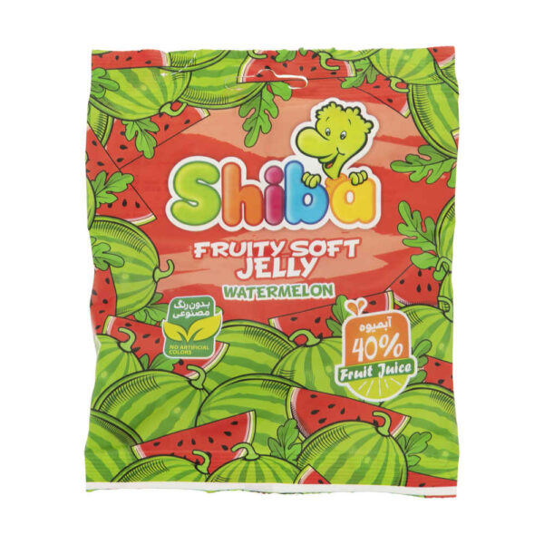 Halal Gummibonbons - Weiche Jelly-Gummis mit Wassermelonengeschmack - Shiba (30er-Pack)