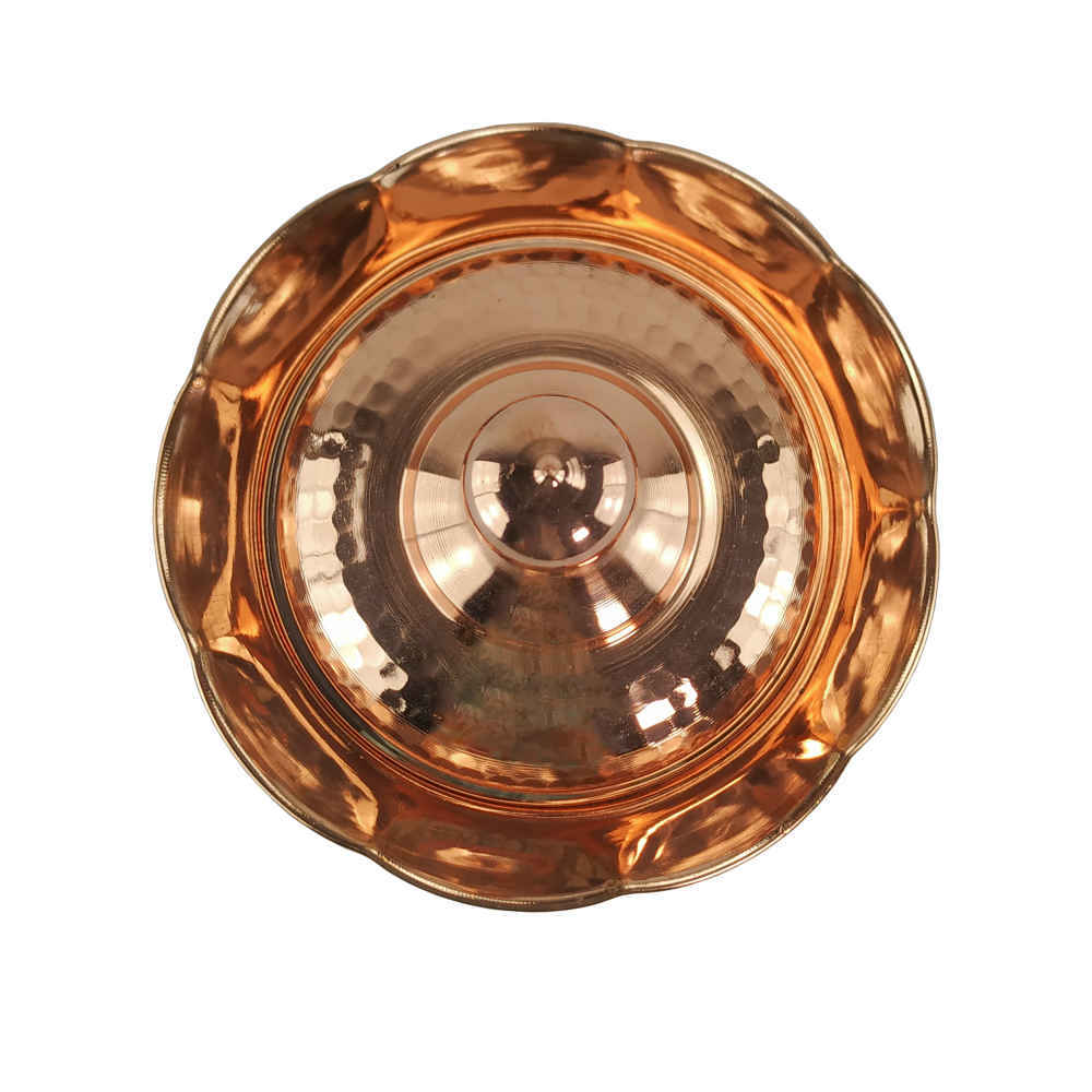 Handgefertigte Kupfer-Aufbewahrungsdose – Ideal zur Küchenorganisation – Gehämmerte Ausführung