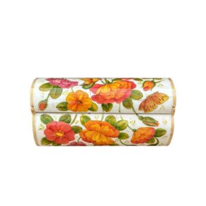 Handgefertigte Knochen-Schmuckbox mit persisch inspiriertem Gol o Morgh-Muster