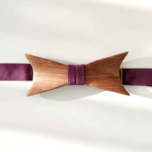 Handgefertigte Holzfliege – Elegantes Modell Sepehr