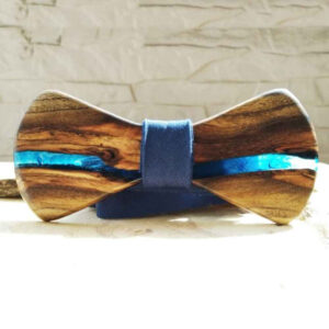 Handgefertigte Holzfliege – Elegantes Modell Shamim