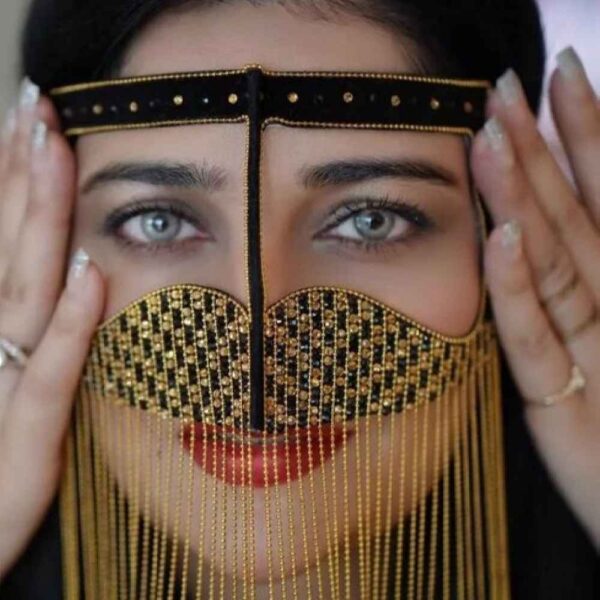 Handgefertigte Omani Burka - Golf-Burqa Asl Modell