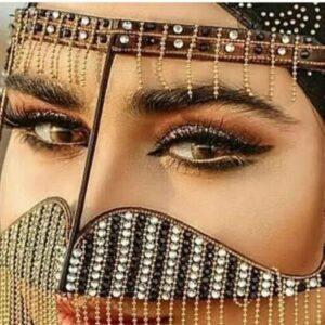 Handgefertigte Strass-Omani Burka – Golf-Burqa Ilia