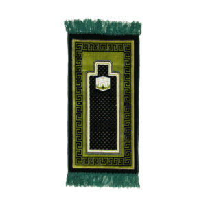 Islamischer Gebetsteppich Gepolstert Samt-Sajadah mit Kaaba-Design für muslimische Kinder