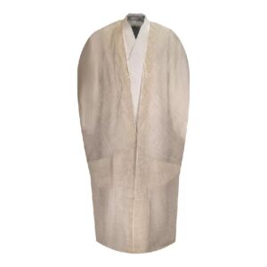 Männer-Merino-Sommer-Bisht-Mantel – Elfenbeinfarbe – Islamischer arabischer Stil