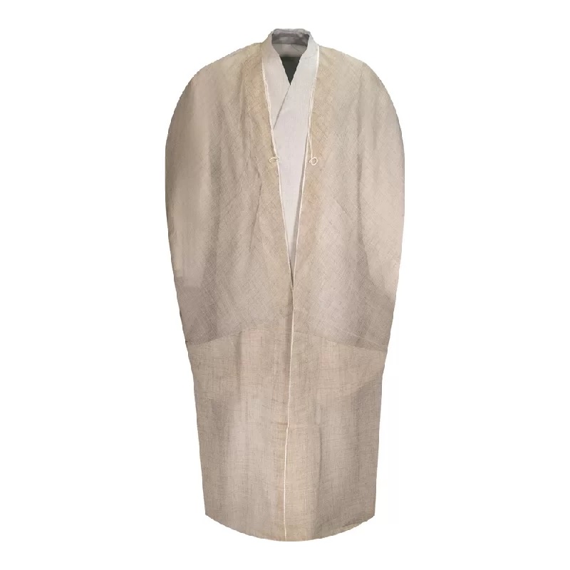 Männer-Merino-Sommer-Bisht-Mantel - Elfenbeinfarbe - Islamischer arabischer Stil