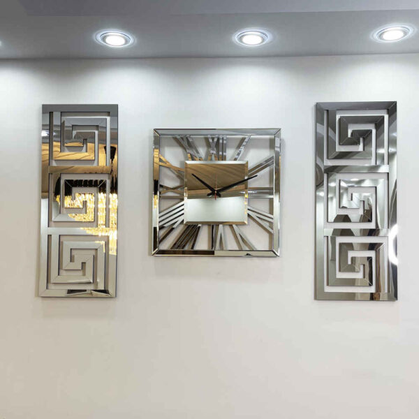 Moderne 3-teilige Wanduhr-Set Harper