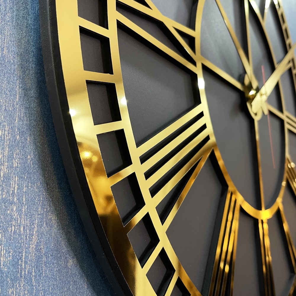 Moderne 3-teilige Wanduhr-Set Pferd