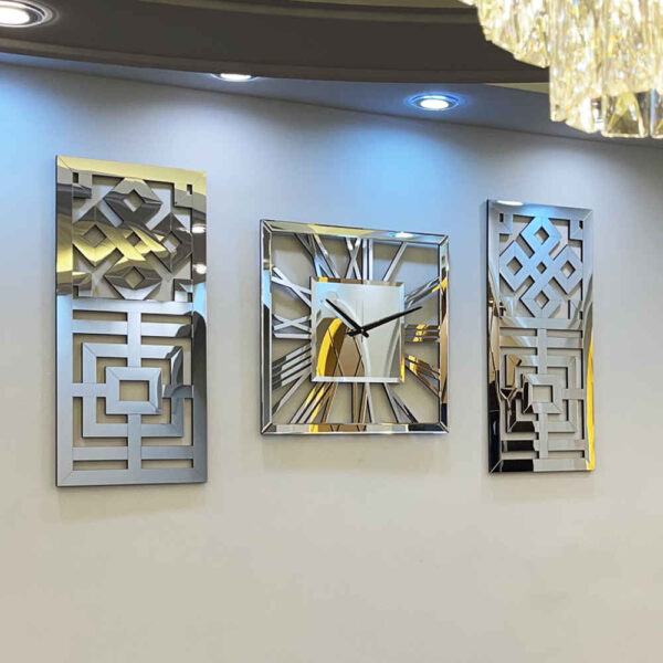 Moderne 3-teilige Wanduhr-Set Soheil