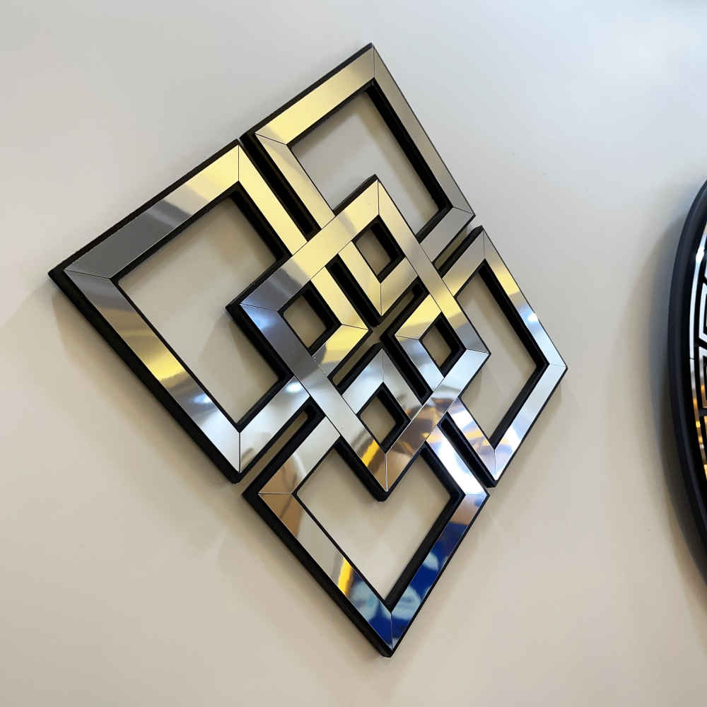 Moderne 3-teilige Wanduhr-Set Elahe