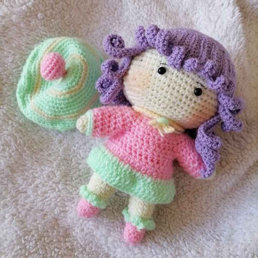 Amigurumi Handgemachte Gehäkelte Puppe – Kleines Mädchen | Weiches Kuscheltier