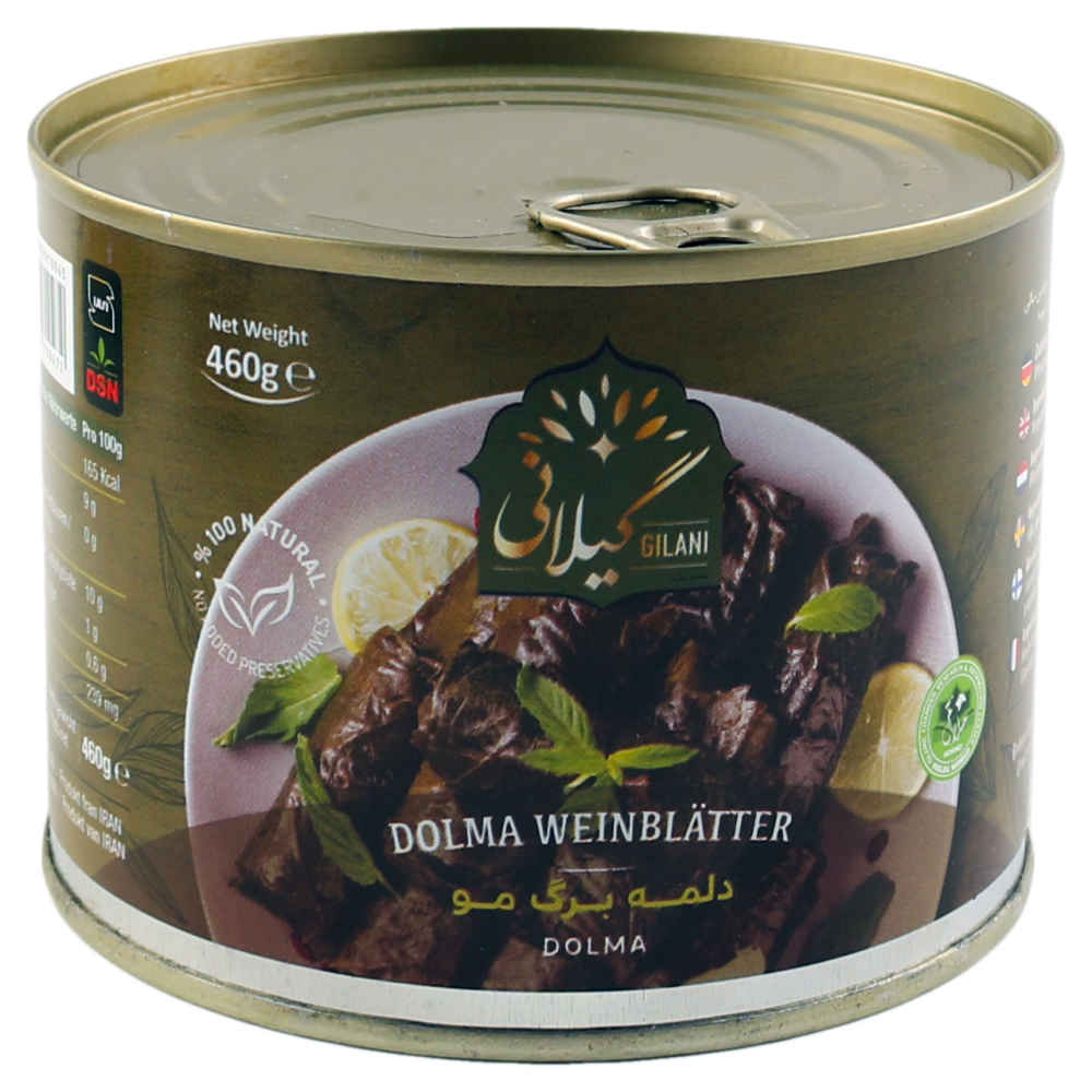Dolmeh – Persische gefüllte Weinblätter-Delikatesse, in Dosen (Packung mit 5)