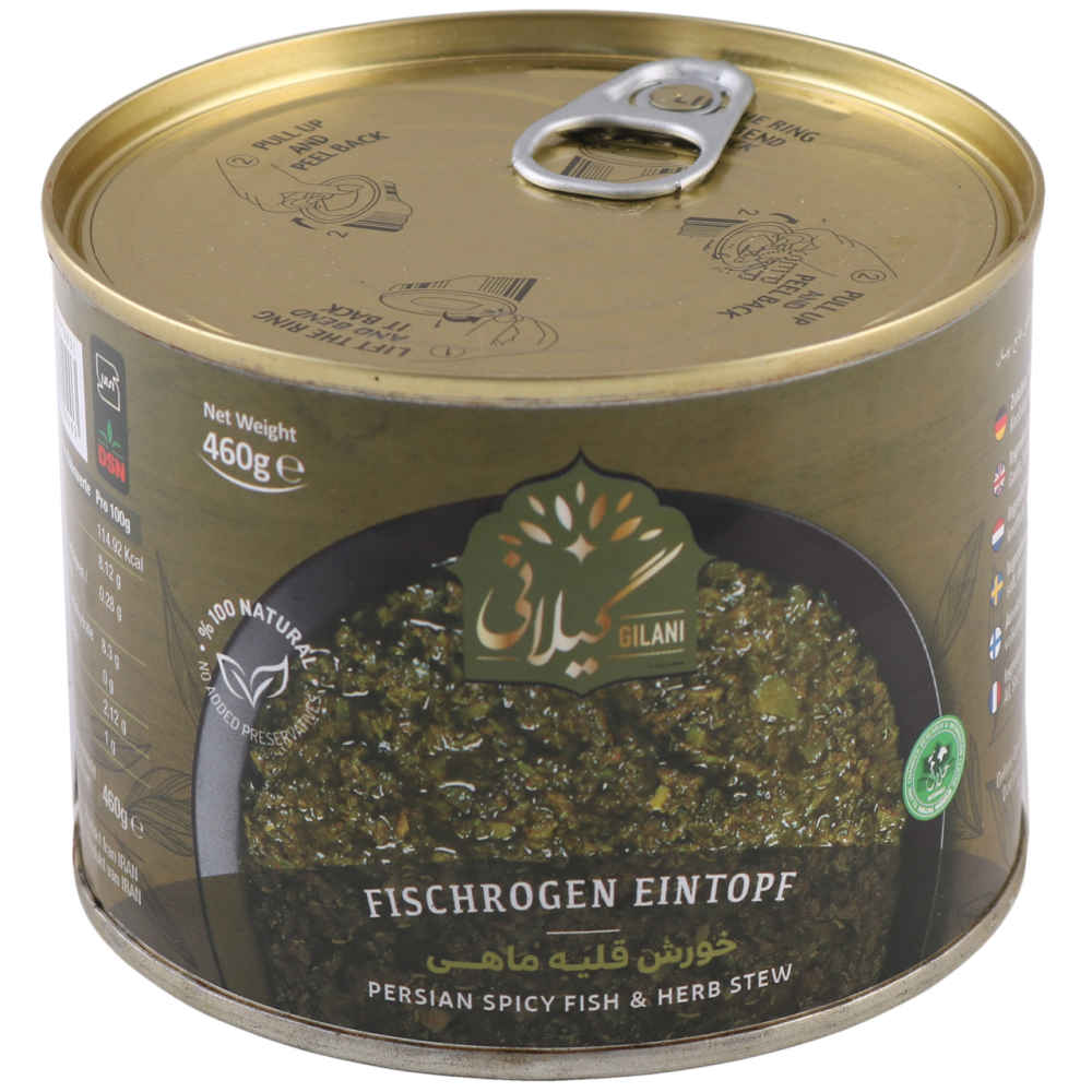 Ghalieh Mahi – Persischer Fisch- und Kräutereintopf, in Dosen (Packung mit 5)