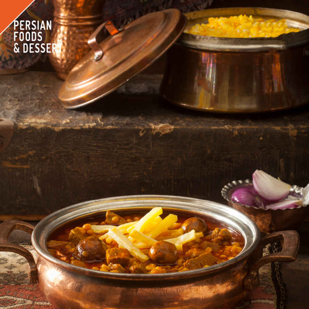 Khoresh Gheimeh – Persischer Gourmet-Eintopf, in Dosen (Packung mit 5)