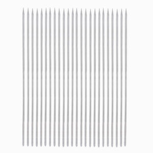 Set aus vierundzwanzig Premium-Qualität-Stahlspießen (65 cm) für Hähnchenkebab und Grillen