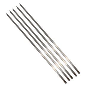 Set aus fünf Stahlspießen (63 cm) für Chenjeh & Barg Kebabs und Grillen