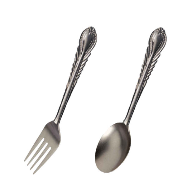 Löffel- und Gabel-Besteck Set aus 12 Teilen, Modell Gandom