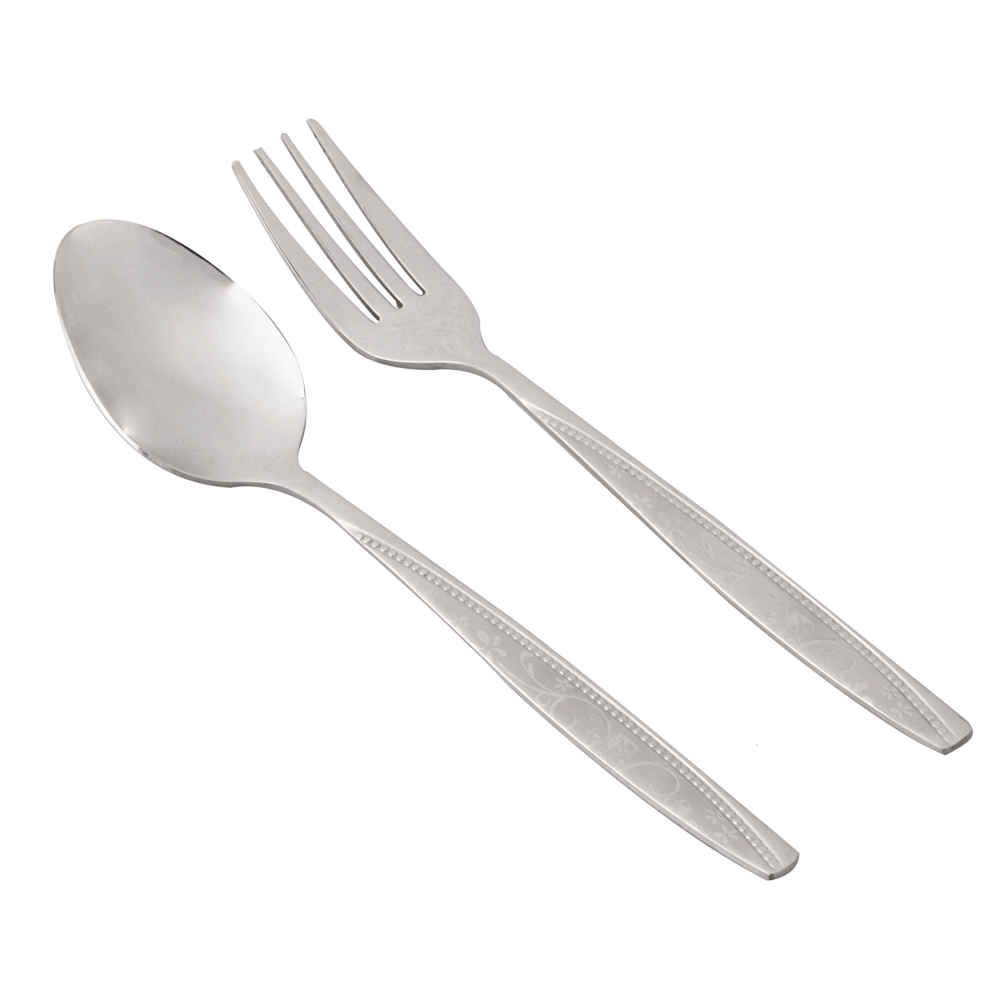 Löffel- und Gabel-Besteck Set aus 12 Teilen, Modell Nafas