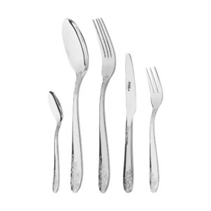 Edelstahl Löffel- und Gabel-Besteck Set, Set aus 30 Teilen