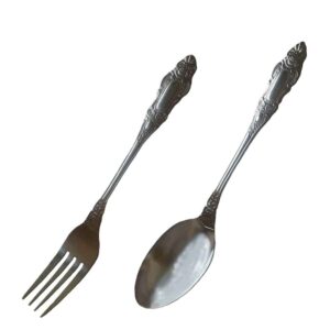 Edelstahl Löffel- und Gabel-Besteck Set aus 12 Teilen, Modell Aria