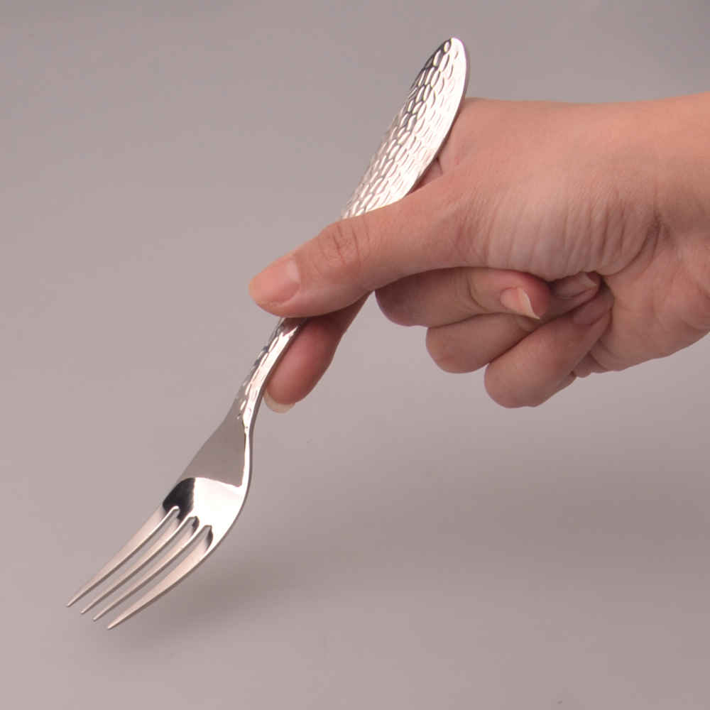 Edelstahl Löffel- und Gabel-Besteck Set aus 12 Teilen, Modell Rahil