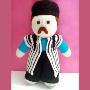 Amigurumi Handgemachte Gehäkelte Puppe – Traditionelle Bakhtiari | Weiches Kuscheltier
