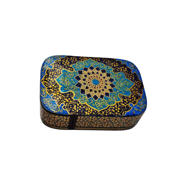 Handgefertigte Holz-Schmuckbox mit persisch inspiriertem Muster - Kesho