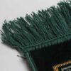 Islamischer Gebetsteppich Gepolstert Samt-Sajadah mit grünem Mihrab-Design für Muslime