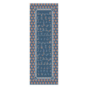 Persischer Bedruckter Schal Künstlerisch & Leicht Alphabet