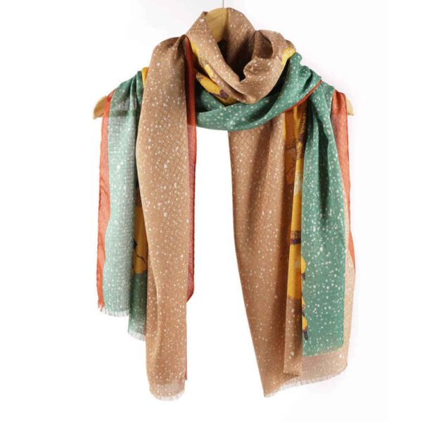 Modischer Baumwollschal für Frauen Modell Obst