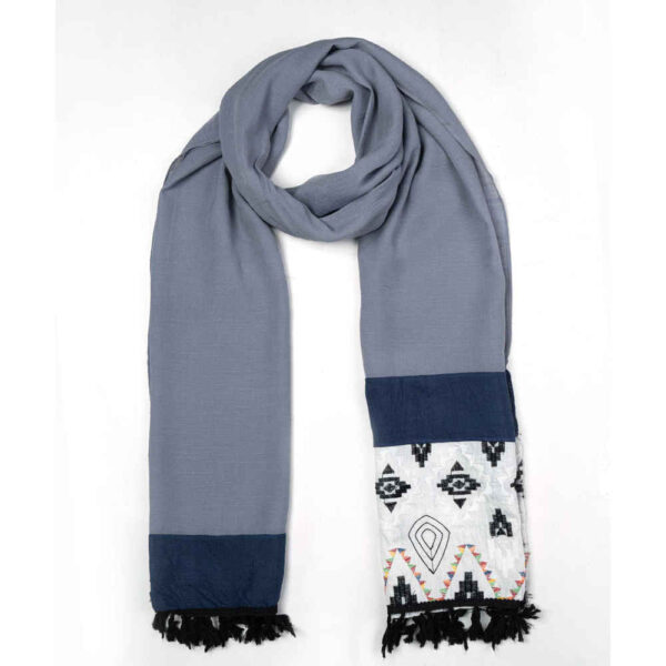 Gemusterter Baumwollschal für Frauen Modell Modelina