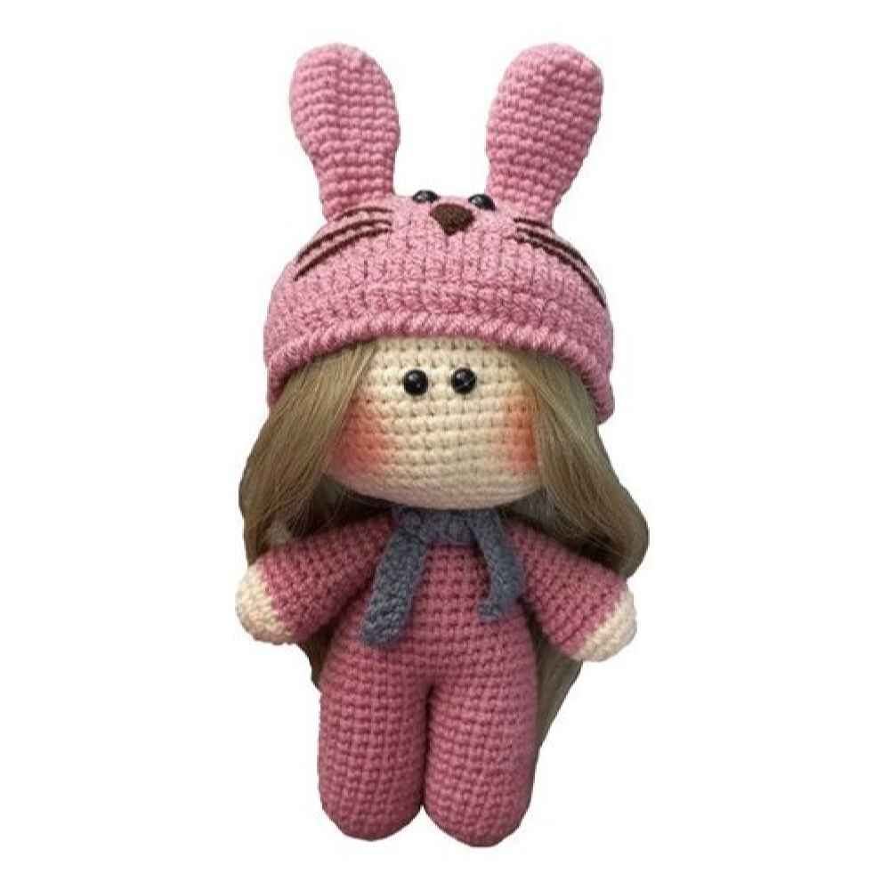 Amigurumi Handgemachte Gehäkelte Puppe – Hasenmädchen | Weiches Kuscheltier