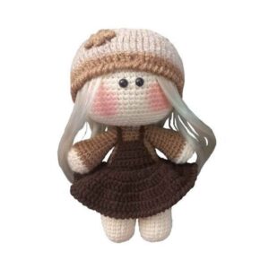 Amigurumi Handgemachte Gehäkelte Puppe – Schokoladenmädchen | Weiches Kuscheltier