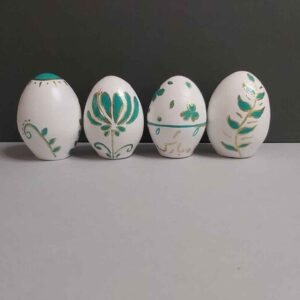 Elegante Töpferware Haftseen Eier für Nowruz Persisches Neujahr – Vogel