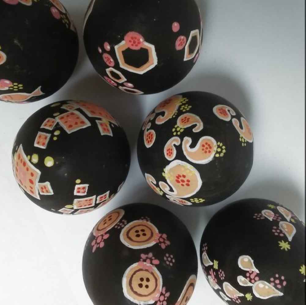 Persische dekorative Töpferware Ei - Paisley