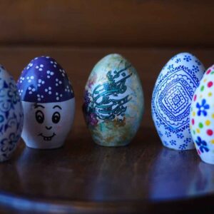 Elegante Töpferware Haftseen Eier für Nowruz Persisches Neujahr – Rahil