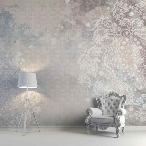 Graues abstraktes Wandgemälde Modell Cavali für moderne Innenräume