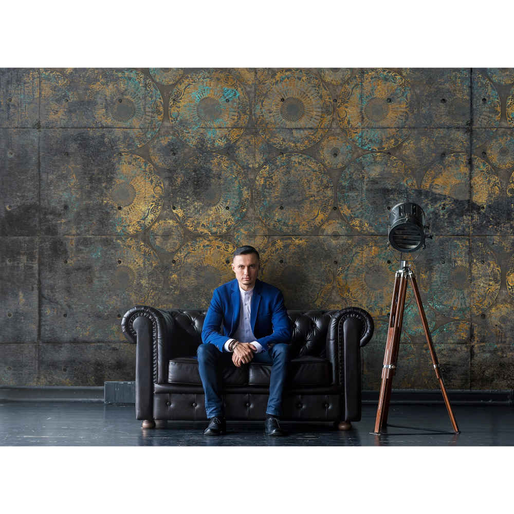 Graues abstraktes Wandgemälde Modell Klassisch für moderne Innenräume