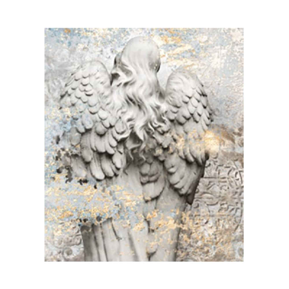 Graues abstraktes Wandgemälde Modell Fereshte für moderne Innenräume