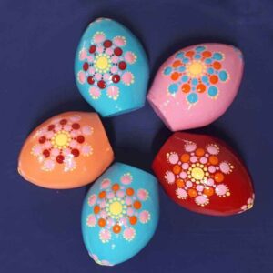 Elegante Töpferware Haftseen Eier für Nowruz Persisches Neujahr – Noghte Koobi