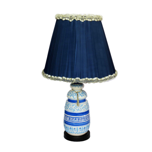 Eklektische handgefertigte Keramik-Tischlampe Eslimi