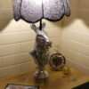 Originelle Tischlampe – handgefertigtes Keramik-Zebra