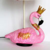 Originelle Tischlampe – handgefertigter pinker Flamingo