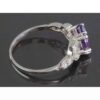 Lila Amethyst Silberring für Damen Mana