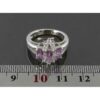 Lila Amethyst Silberring für Damen Maleka